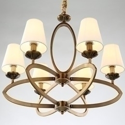 Designer Touch Decorative Rustic Lodge Vintage Mini Style Electroplated Metal Chandelier
