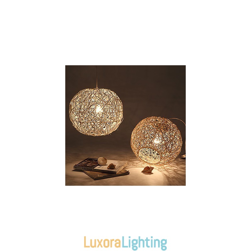 Designer Touch Decorative Cany Art Lamp Rural Chinlon Droplight Droplight Lamp Light