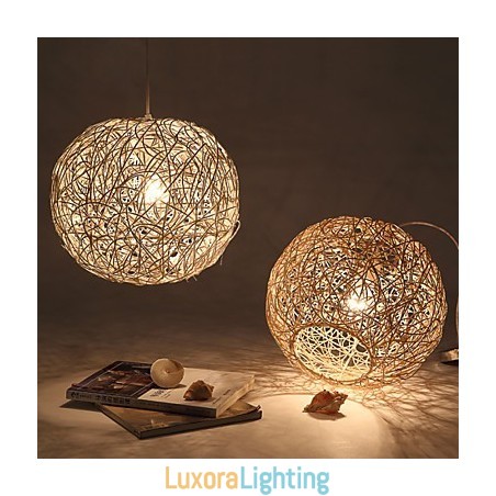 Designer Touch Decorative Cany Art Lamp Rural Chinlon Droplight Droplight Lamp Light