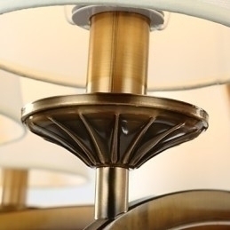 Designer Touch Decorative Rustic Lodge Vintage Mini Style Electroplated Metal Chandelier