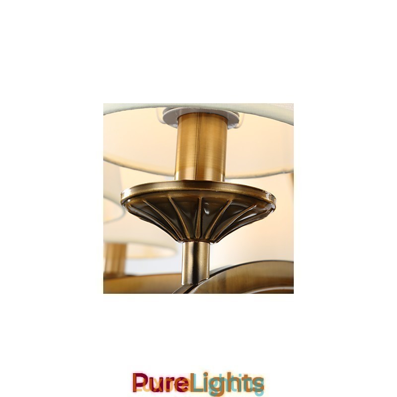 Designer Touch Decorative Rustic Lodge Vintage Mini Style Electroplated Metal Chandelier