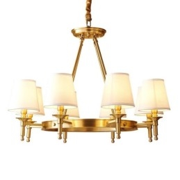 Designer Touch Decorative Pure Brass Round Chandelier Pendant Light Traditional Classic