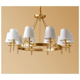 Designer Touch Decorative Pure Brass Round Chandelier Pendant Light Traditional Classic