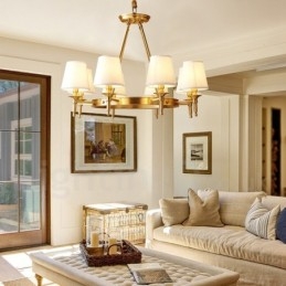 Designer Touch Decorative Pure Brass Round Chandelier Pendant Light Traditional Classic