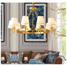 Designer Touch Decorative Pure Brass Round Chandelier Pendant Light Traditional Classic
