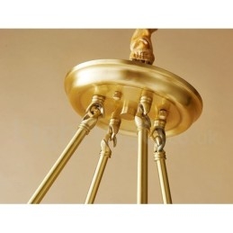 Designer Touch Decorative Pure Brass Round Chandelier Pendant Light Traditional Classic