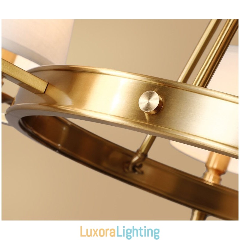 Designer Touch Decorative Pure Brass Round Chandelier Pendant Light Traditional Classic