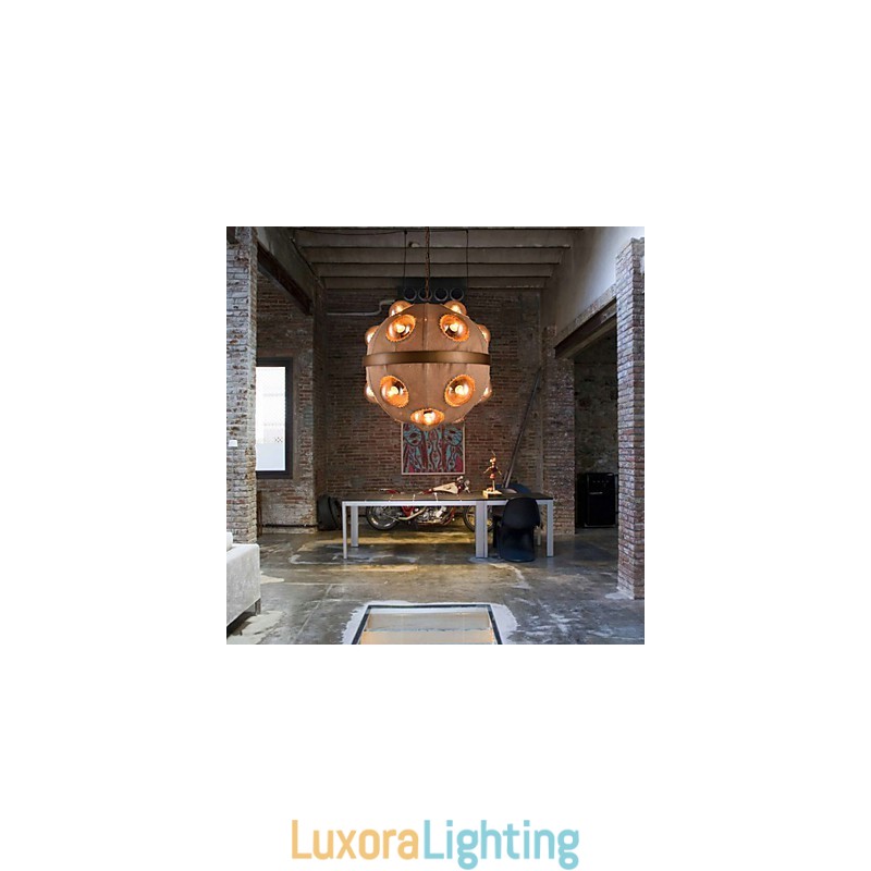 Designer Touch Decorative Country Painting Metal Chandelier Pendant LightBedroom