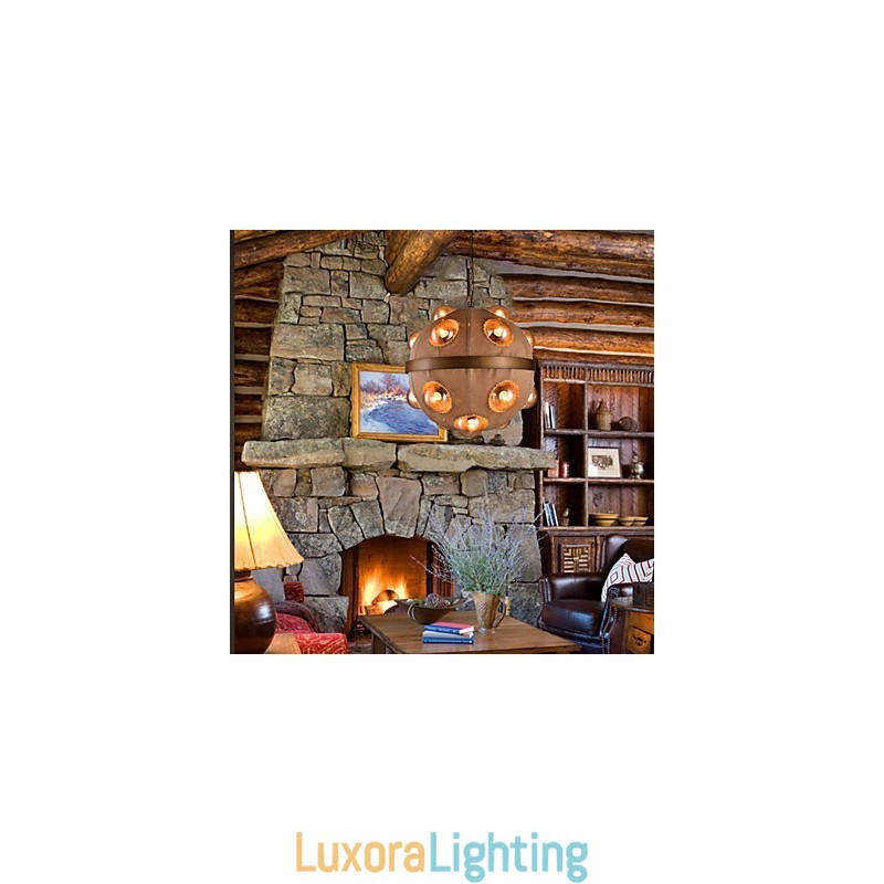 Designer Touch Decorative Country Painting Metal Chandelier Pendant LightBedroom