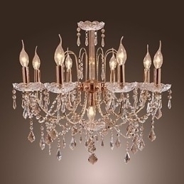Designer Touch Decorative Elegant Crystal Chandelier with 9 Lights