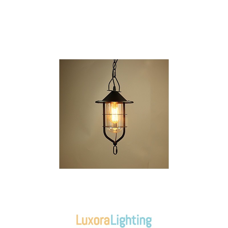 Designer Touch Decorative Vintage Country Painting Metal Pendant Light Garage