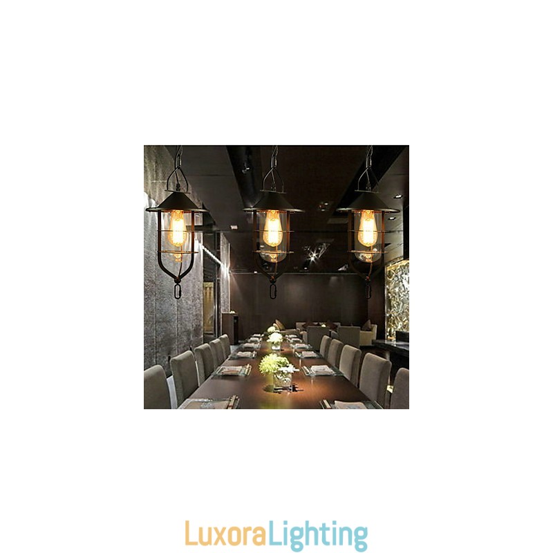 Designer Touch Decorative Vintage Country Painting Metal Pendant Light Garage