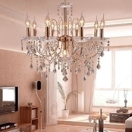 Designer Touch Decorative Elegant Crystal Chandelier with 9 Lights