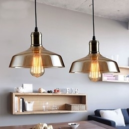 Designer Touch Decorative Retro Lighting Glass Pendant Light