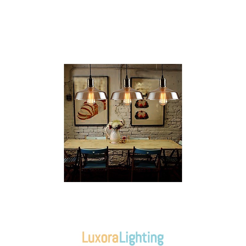 Designer Touch Decorative Retro Lighting Glass Pendant Light