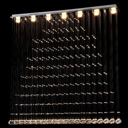 Designer Touch Decorative K9 Crystal Pendant Lamp Hanging Wire Chandelier Lighting Ceiling Light Indoor Caf茅