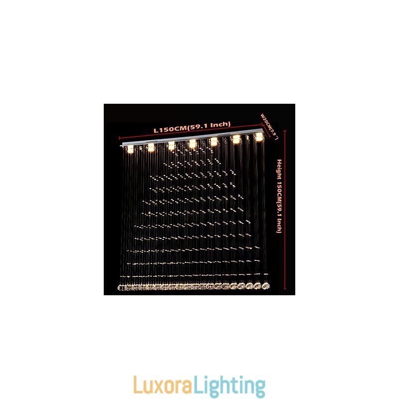 Designer Touch Decorative K9 Crystal Pendant Lamp Hanging Wire Chandelier Lighting Ceiling Light Indoor Caf茅