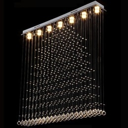 Designer Touch Decorative K9 Crystal Pendant Lamp Hanging Wire Chandelier Lighting Ceiling Light Indoor Caf茅