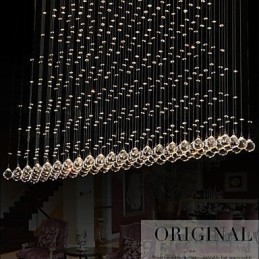 Designer Touch Decorative K9 Crystal Pendant Lamp Hanging Wire Chandelier Lighting Ceiling Light Indoor Caf茅
