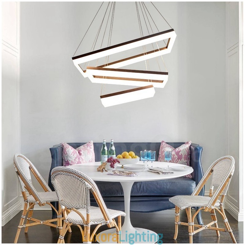 Designer Touch Decorative Wi Fi Smart Dimmable 3 Tiers Modern Contemporary Style Home Pendant Light