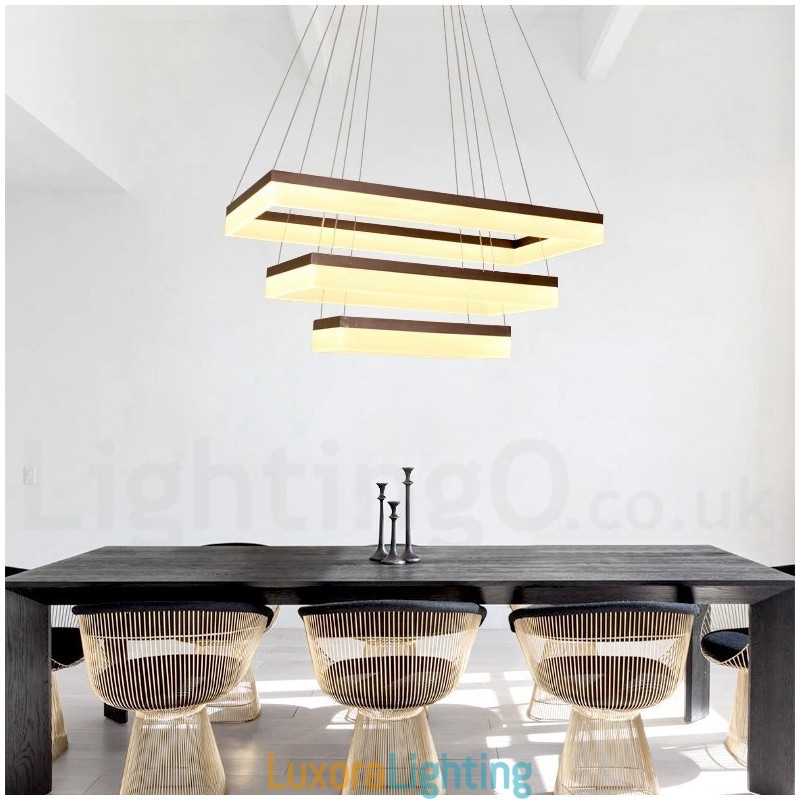 Designer Touch Decorative Wi Fi Smart Dimmable 3 Tiers Modern Contemporary Style Home Pendant Light