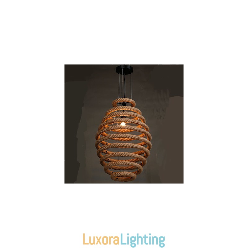Designer Touch Decorative American Country Hemp Honeycomb Chandelier
