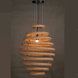 Designer Touch Decorative American Country Hemp Honeycomb Chandelier