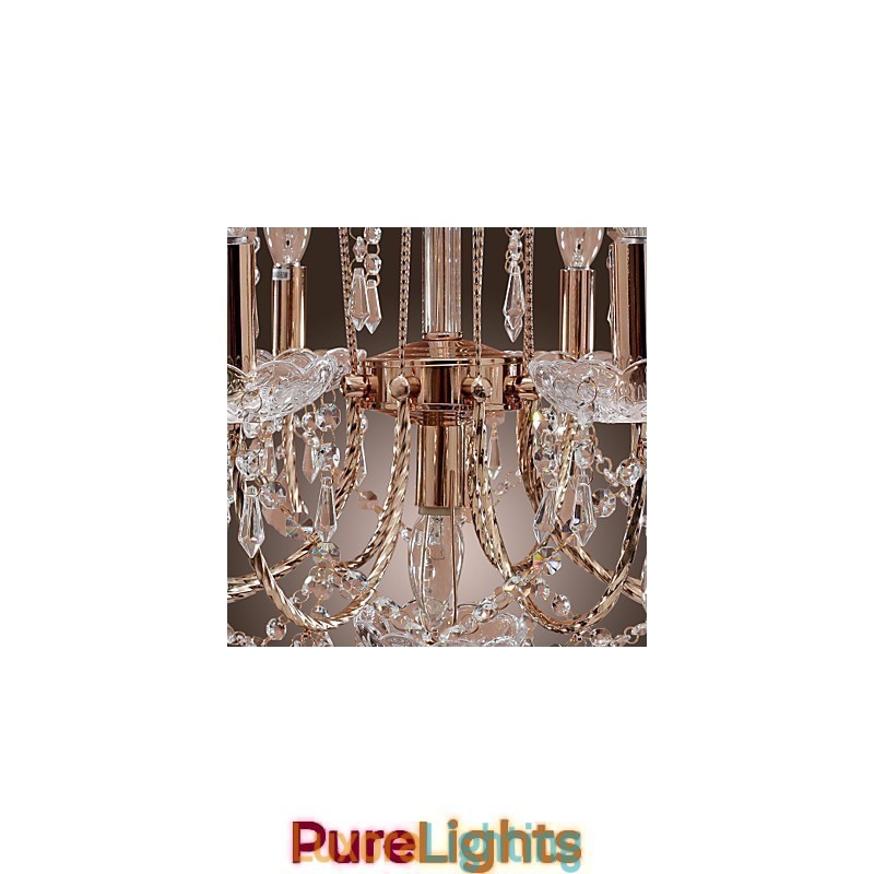 Designer Touch Decorative Elegant Crystal Chandelier with 9 Lights