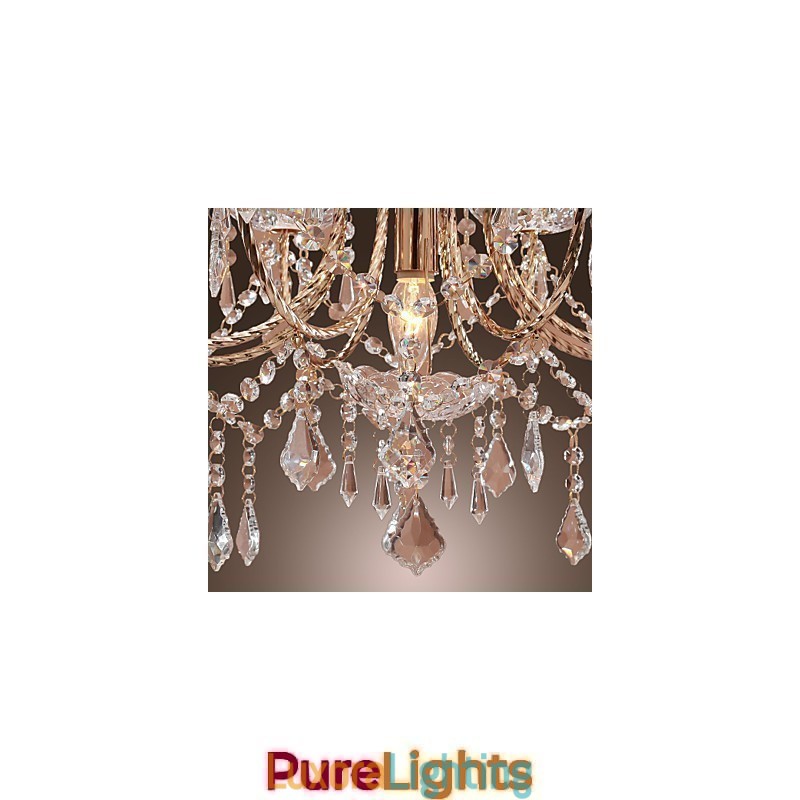 Designer Touch Decorative Elegant Crystal Chandelier with 9 Lights