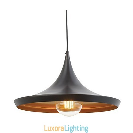 Designer Touch Decorative Pendant Light Retro Vintage Tom Dixon Design Black Painting Pendant Light Lights