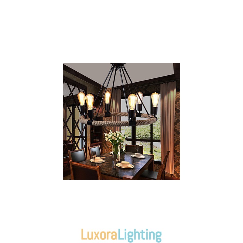 Designer Touch Decorative Chandelier Pendant Light Mini Style Rustic Lodge Metal