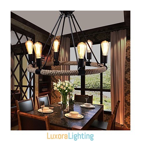 Designer Touch Decorative Chandelier Pendant Light Mini Style Rustic Lodge Metal