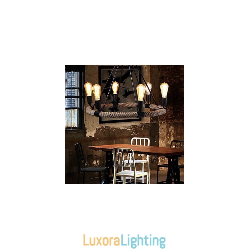 Designer Touch Decorative Chandelier Pendant Light Mini Style Rustic Lodge Metal