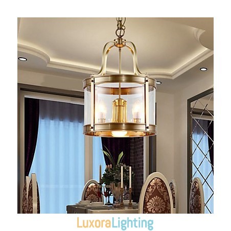 Designer Touch Decorative Pendant Lights Crystal Mini Style Traditional Classic Metal