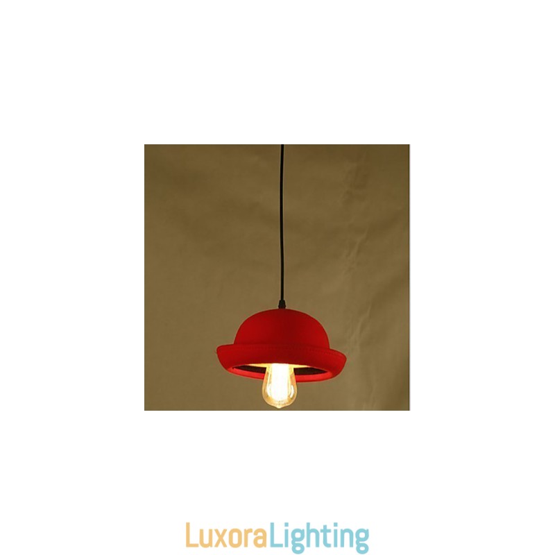 Designer Touch Decorative Hat Pendant Cafe Design Black Chandelier