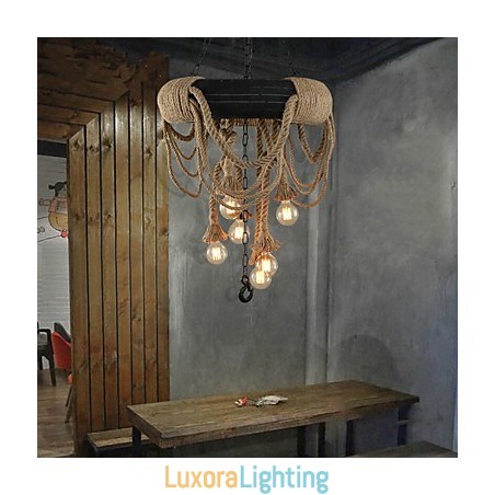 Designer Touch Decorative Pendant Lights Mini Style Rustic Lodge Plastic