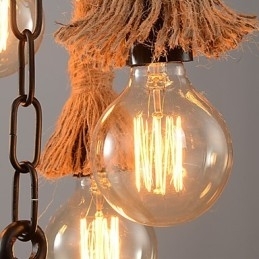 Designer Touch Decorative Pendant Lights Mini Style Rustic Lodge Plastic