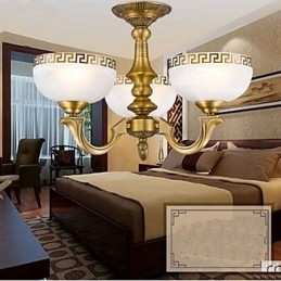 Designer Touch Decorative Full Copper lamp Marble Dining Original Modern Copper Chandelier