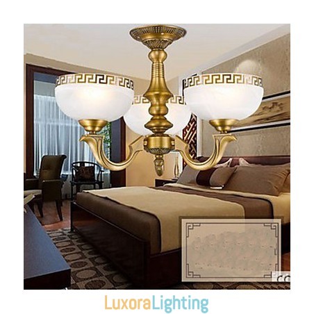 Designer Touch Decorative Full Copper lamp Marble Dining Original Modern Copper Chandelier