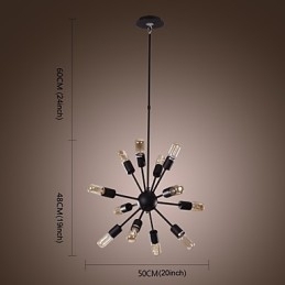 Designer Touch Decorative Avant Garde Iron Chandelier with 12 Lights