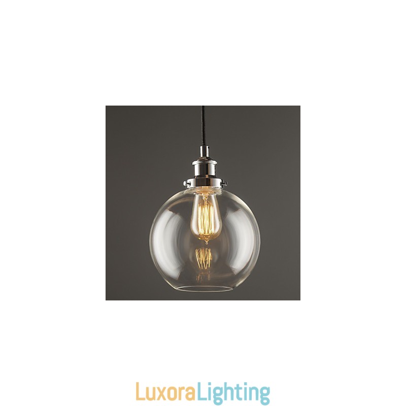 Designer Touch Decorative Traditional Classic Vintage Retro Country Globe Pendant Light