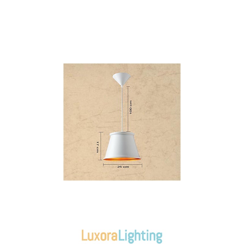 Designer Touch Decorative Classic Rustic Lodge Vintage Mini Style Painting Metal Pendant Light