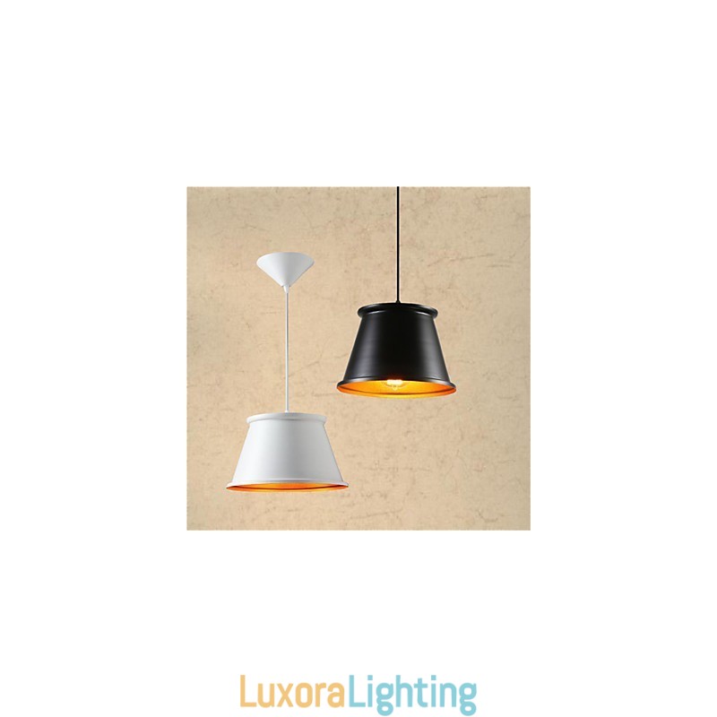 Designer Touch Decorative Classic Rustic Lodge Vintage Mini Style Painting Metal Pendant Light