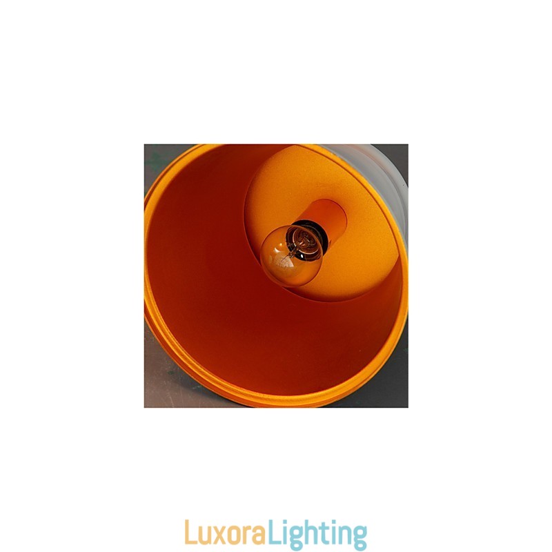 Designer Touch Decorative Classic Rustic Lodge Vintage Mini Style Painting Metal Pendant Light