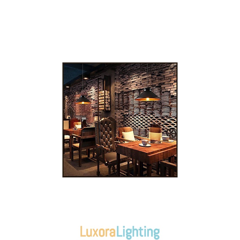 Designer Touch Decorative Traditional Vintage Retro Mini Style Painting Metal Pendant Light