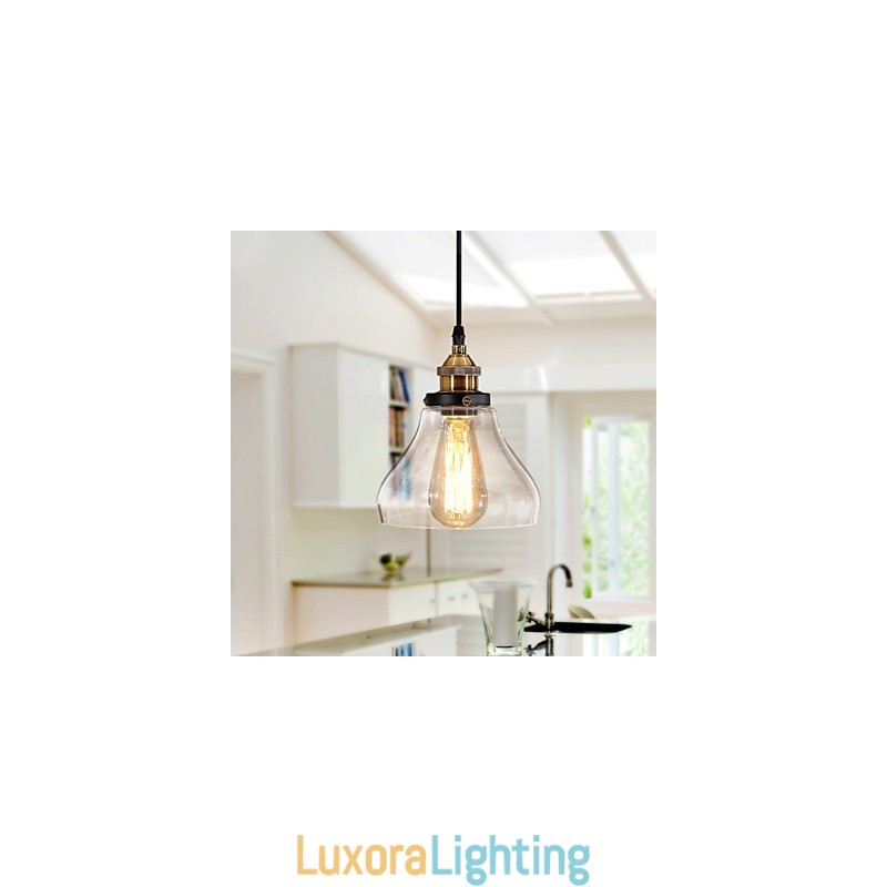 Designer Touch Decorative Traditional Classic Vintage Retro Country Globe Pendant Light