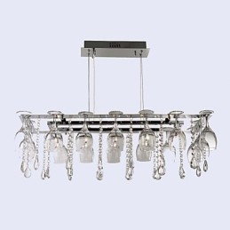 Designer Touch Decorative Modern Contemporary Traditional Classic Crystal Chrome Metal Pendant Light