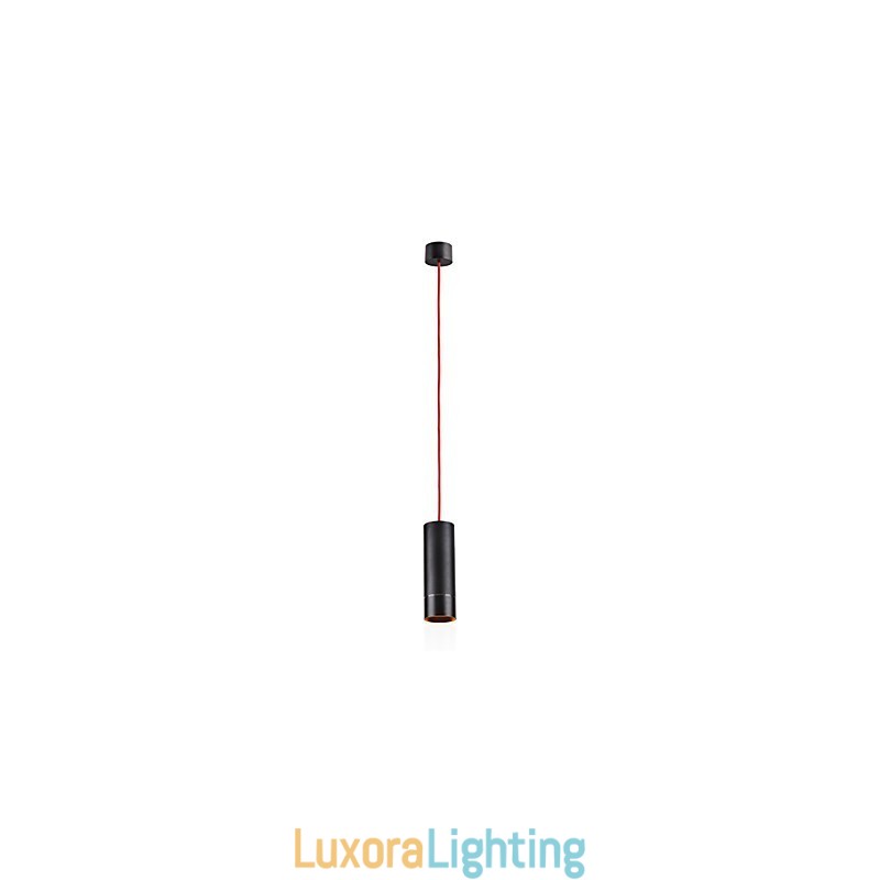 Designer Touch Decorative 1 Light Mini Pendant light Black Anodized with Aluminium