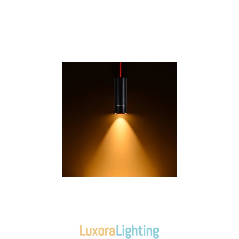 Designer Touch Decorative 1 Light Mini Pendant light Black Anodized with Aluminium