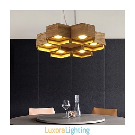 Designer Touch Decorative Pendant Lights Country Wood Bamboo